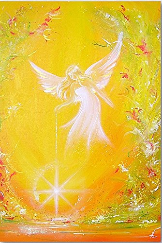 Henriettes-ART - Angel Art Photo: "I give you light", Gift For Loved Ones, For Her, Perfect For Framing, Wall Decor, Recovery, Christmas