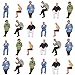 P4802 24 pcs All Seated Figures O Gauge 1:50 Scale Painted People Model Railway New