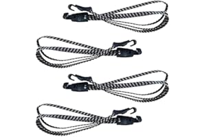 DMZK 4 Pieces Bicycle Lashing Strap with Hook Luggage Strap, Tensioning Rope Strap Adjustable Bungee Cords for Cycling, Motor