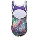 TFJH E Girls Gymnastics Apparel Gymnastic Outfits Athletic Unitard Galaxy 10A