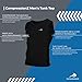 CompressionZ Men's Compression Shirt - Athletic Base Layer for Workouts Running Dry Fit Athletic Training Tank Top Black Large