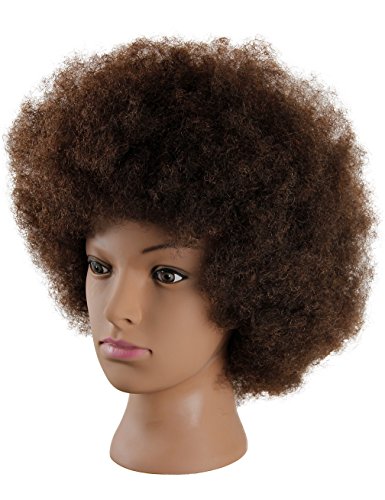 Afro mannequin head for braiding 100% human hair Clearance