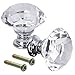 Rbenxia 30mm Glass Diamond Shape Cabinet Knob Cupboard Drawer Pull Handle Used for Cabinet or Drawer Pack of 10pcs