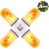 Omicoo LED Flame Effect Light Bulb (4 Pack), 4 Modes Flame Light Bulbs with Gravity Sensor, E26/ E27 Base, Vintage Flame Bulb for Atmosphere Festival Christmas Decoration