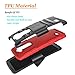 LG G Flex 2 Case, Combo Shell Cover Kickstand with Built-in Holster Locking Belt Clip+Circle(TM) Touch Screen Pen and Screen Protector (Red)