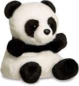 Aurora Palm Pals Bamboo Panda 5in Soft Toy Beans Birth Friendly view 2