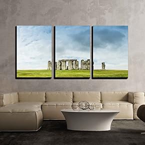 Stonehenge Salisbury UK - Canvas Art Wall Art - 16"x24"x3 Panels