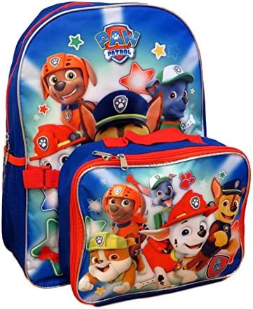 Nickelodeon Paw Patrol 16" Backpack With Detachable Matching Lunch Box