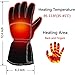 Moliter Heated Gloves, Battery Powered Electric Heat Gloves for Women and Men, Waterproof Winter Thermal Gloves, Warm Touchscreen Gloves for Outdoor Sports Cycling Riding Skiing Skating Hiking Huntin