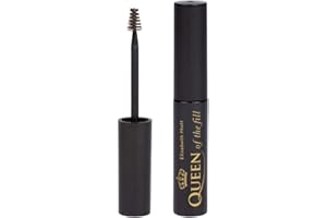 Elizabeth Mott Eyebrow Gel Makeup - Queen of the Fill Brow Tint and Filler - Brush to Fill in Eyebrows and Cover Gray Hairs, Water Resistant, Long Lasting - Cruelty Free, Light Medium Brown, 4 g