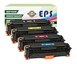 4PK EPS Replacement HP 305A CE410X CE411A CE412A CE413A Toner Set for HP LaserJet Pro 300 400
