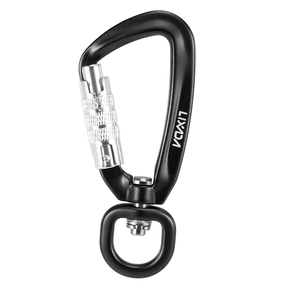Anself Swivel Carabiner Clip 360° Rotatable Spinner Carabiner Small