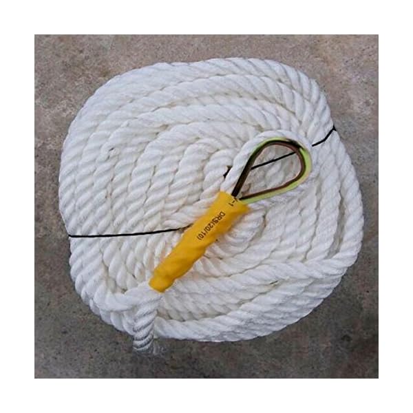 World-Pride-12×300-Twisted-Nylon-Anchor-RopeLine-with-Thimble-Boat-Rode