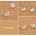 925 Sterling Silver Daisy Small Rose Flower Stud Earring for Womens Gift Wedding Party Prom Christmas Birthday Adult