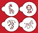 Designer Stencils C787 Jungle Animals Cookie, Beige/Semi-Transparent