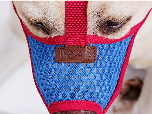 RC GearPro Adjustable Dog Muzzle, Pet Mouth Cover Air Mesh for Anti-Biting Anti-Barking Licking for Small Medium Large Dogs (S) - Thumbnail 7