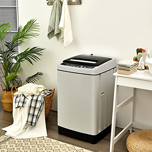 Giantex Full Automatic Washing Machine, 2 in 1 Portable Laundry Washer