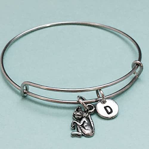 Monkey bangle, monkey bracelet, animal bracelet, expandable