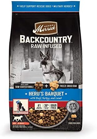 merrick backcountry raw infused hero's banquet