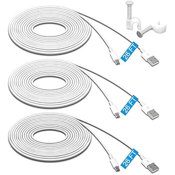 Amazon.com : 3 Pack 26FT Power Extension Cable for Wyze