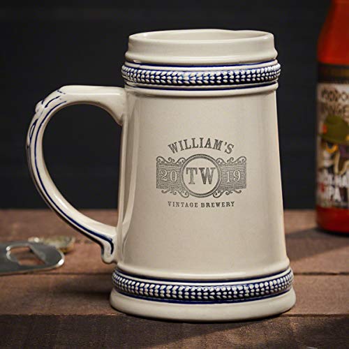 Marquee Personalized Beer Stein - Tankard Style (Customizable Product)