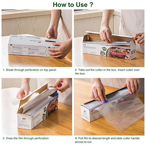 TAILI Food Saver Vacuum Sealer Bags Rolls Food Saver Bags 6 Packs 8