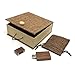 LONMAX Walnut Wood USB Flash Drives 16GB with Cloth Gift Box USB Flash Disk for Gift (16GB, Walnut+Linen)
