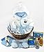 Sunshine Gift Baskets - Baby Bath Robe Gift Set with a Handy Pack (Blue)