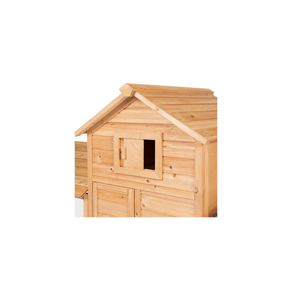 Best Choice Products 80in Outdoor Wooden Chicken Coop MultiLevel Hen