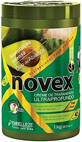 Embelleze Novex Hair Care Treatment Cream Avocado Oil | Novex Bionutrição Intensa Óleo de Abacate Creme de Tratamento Profundo 1kg