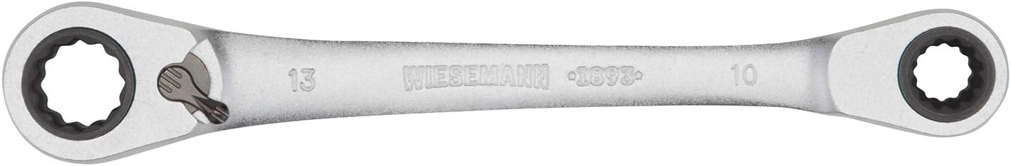 WIESEMANN 1893 Reversible 4-in-1 Double Ring Ratchet Spanner with 8, 10, 12 - Image 3