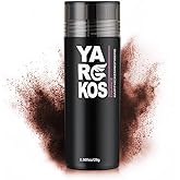 Yargkos Hair Fibers for Thinning Hair or Fill In Fine, Hair Building Fibers (28g) for Women & Men, Hair Powder for Instantly Thicker, Fuller Looking - AUBURN