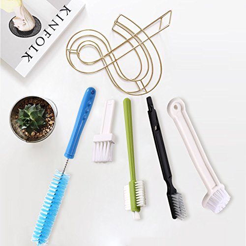 Hopekings Brush Tool for Blender/Juicer/Dish Brush Refills/Water Bottle Cleaning Brush Set, 5-Pack