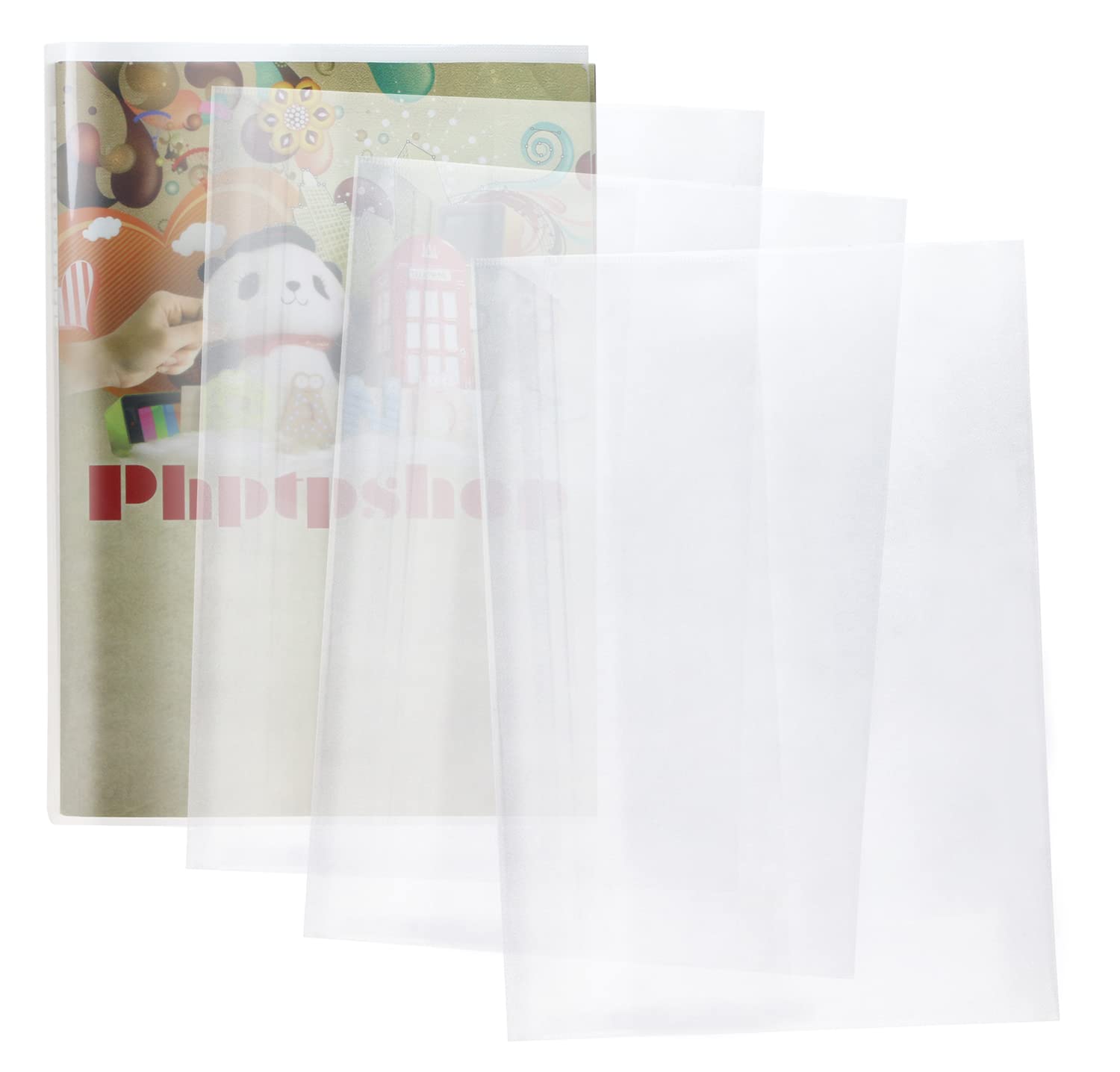 Photo 1 of ONLYKXY 10pcs Clear Exercise Book Covers for Home Office Books Waterproof Plastic Sleeves (16K)