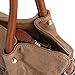 UTO Women Purse 3 Pieces Handbag Set PU Leather Tote Bag Satchel Shoulder Bags with Wristlet Wallet Mud Color