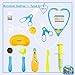 Doctor Kit Set Dr Pretend Role Play Medical Doc Equipment Nurse Dentist Case Stethoscope Toy Gift for Kids Toddlers Boys Girls Age 3+, Random Delivery