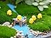 BeautyMood 10pcs Miniature Fairy Garden Herd of chickens (Yellow)