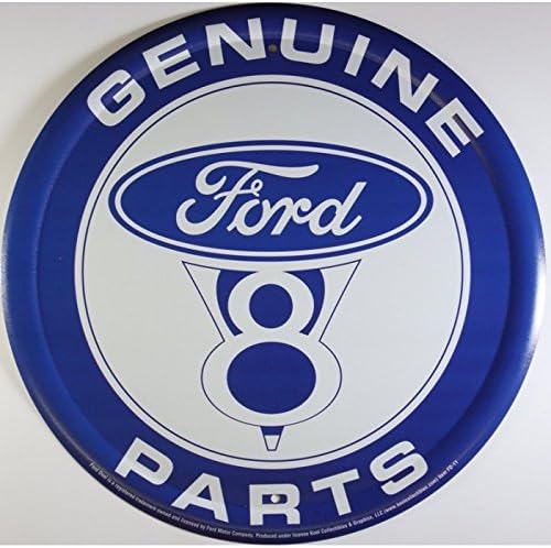 Ford V8 Genuine Parts Deco with Metal Parts Blue USA hotrodspirit – Plate