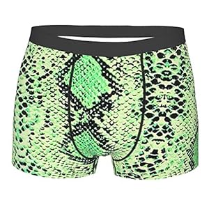 51lHAGC6MoL. SS300 DPQZ Calzoncillos tipo bóxer para hombre, color negro y verde con estampado de serpiente, pantalones cortos 51lHAGC6MoL. SS300