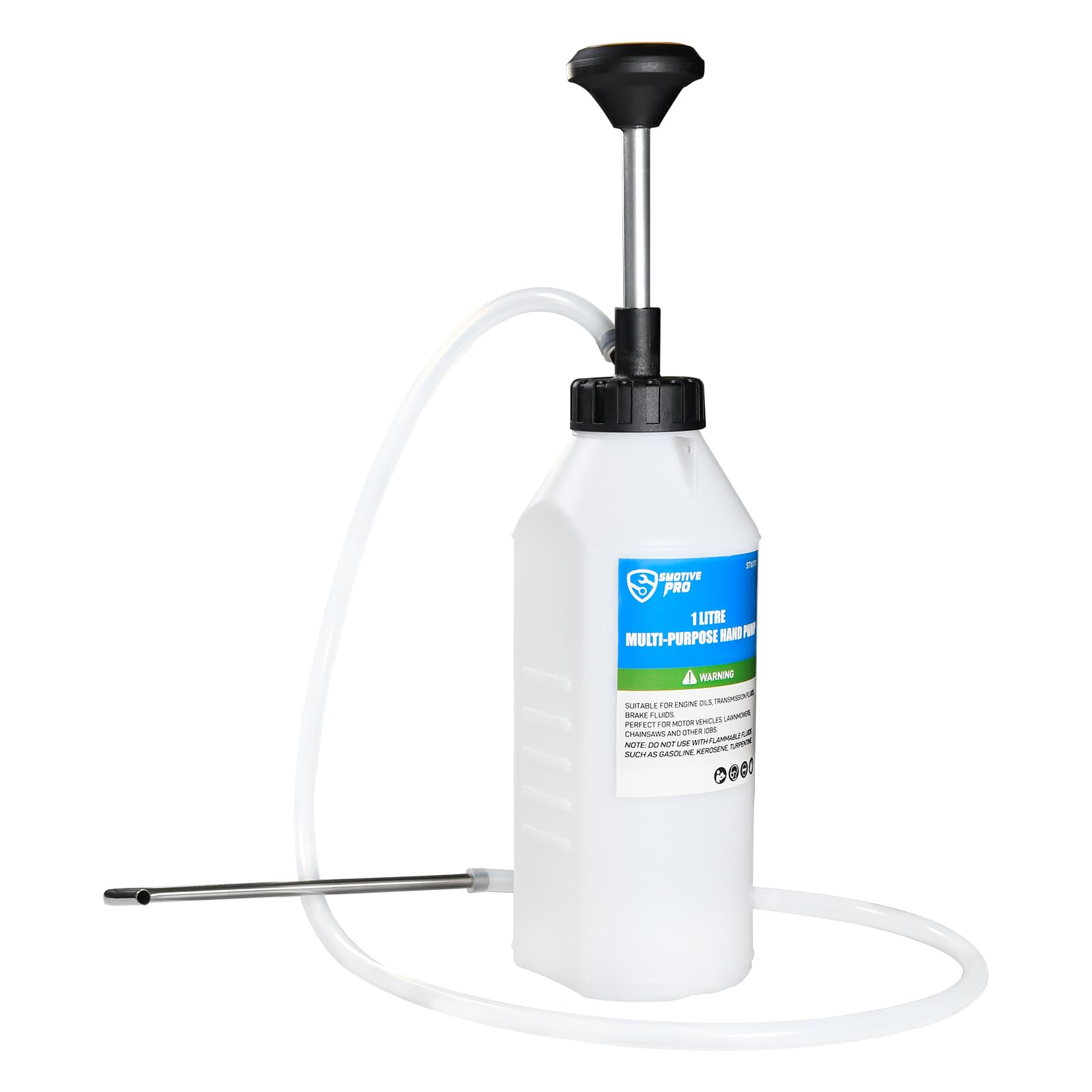 SMOTIVEPRO 1-Liter Mehrzweck-Umfüllpumpe, Ölpumpe Handpumpe für Motoröl, Getriebeöl und Bremsflüssigkeit, Geeignet für Präzises Flüssigkeitsdosieren in Engen Räumen