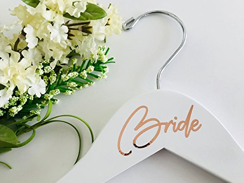 Rose Gold Bride White Wedding Dress Hanger With Chrome Hook | Desertcart Belize Rose Gold Bride White Wedding Dress Hanger With Chrome Hook | Desertcart Belize
