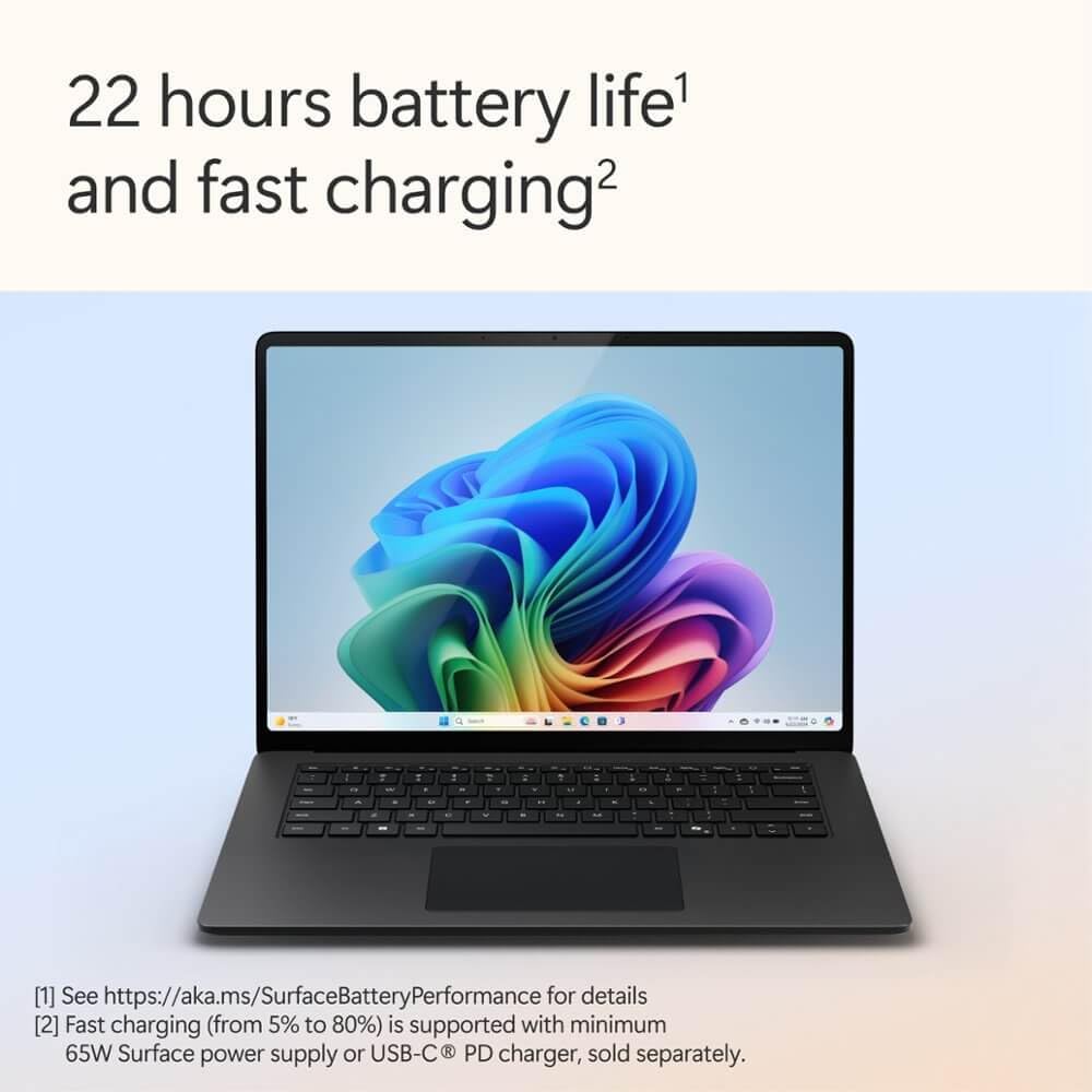 Microsoft Surface Laptop (2024), Windows 11 Copilot+ PC, 15
