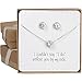 Bridesmaid Gift Set - Pretty Halo Cubic Zirconia Necklace & Earrings Set (18