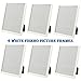 Fiskbo Set of 6 White Picture Frames 8.5 x 11 inch, 6 White Photo Frames
