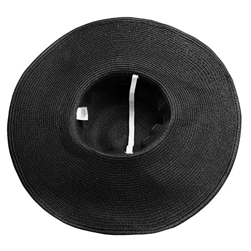 Ayliss Women Floppy Derby Hat Wide Large Brim Beach Straw Sun Cap