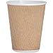 Genuine Joe GJO11260CT Insulated Ripple Hot Cup, 12-Ounce Capacity,(Pack of 500),Brown