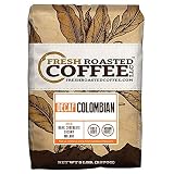 Fresh Roasted Coffee LLC, Decaffeinated Colombian Coffee, Medium Roast, Whole Bean, 5 Pound Bag