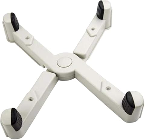 Gazechimp Computadora De Escritorio Móvil Funda CPU Soporte para Computadora Rolling Adjustable Cart Stand # 2 - Blanco