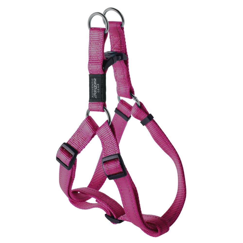 Rogz Utility Step-In Harness Fanbelt, Large, Pink