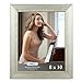 Icona Bay 8x10 Silver Picture Frame, French Baroque Style Photo Frame 8 x 10, Wall Mount or Table Top, Regency Collection